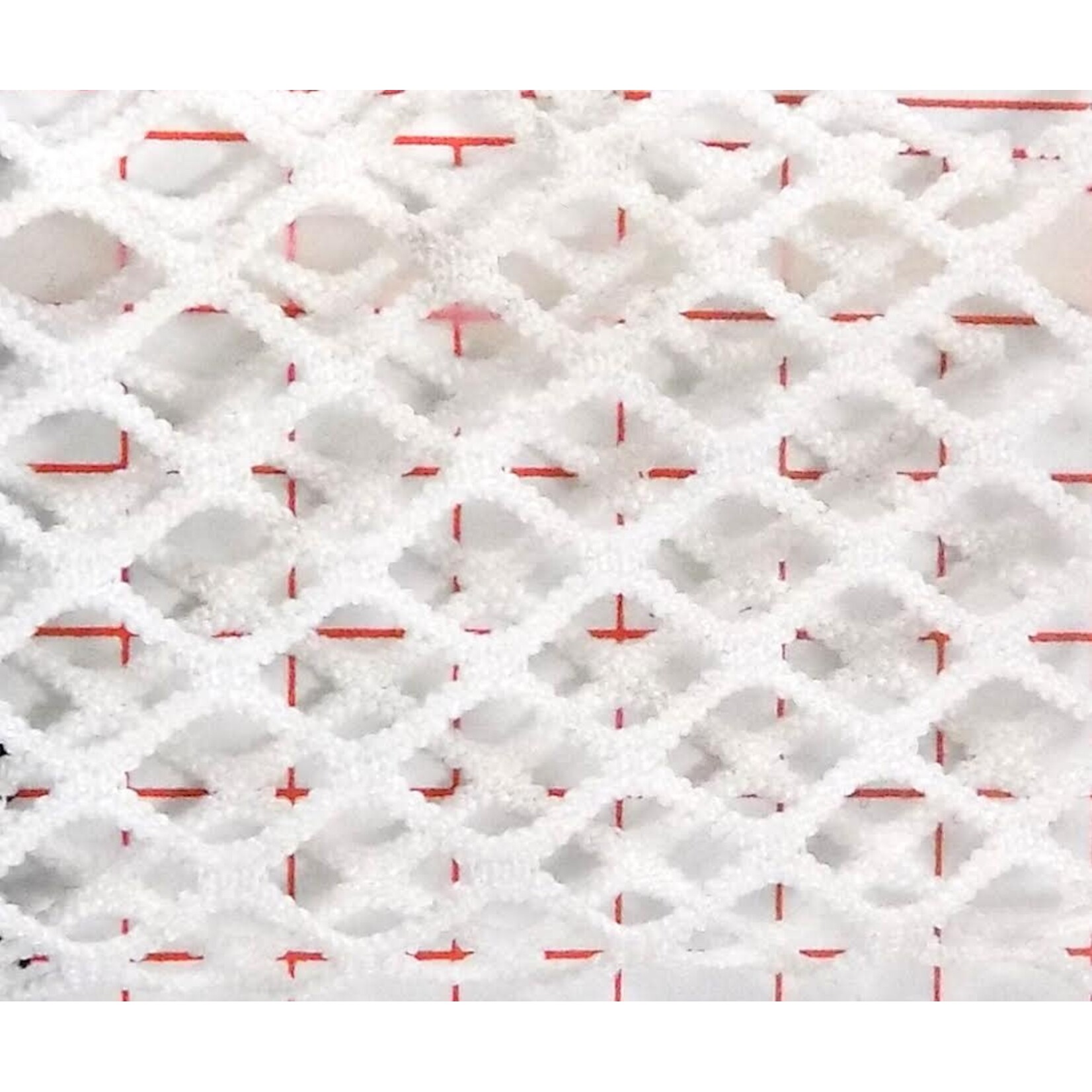 Diamond Fishnet Solid - White