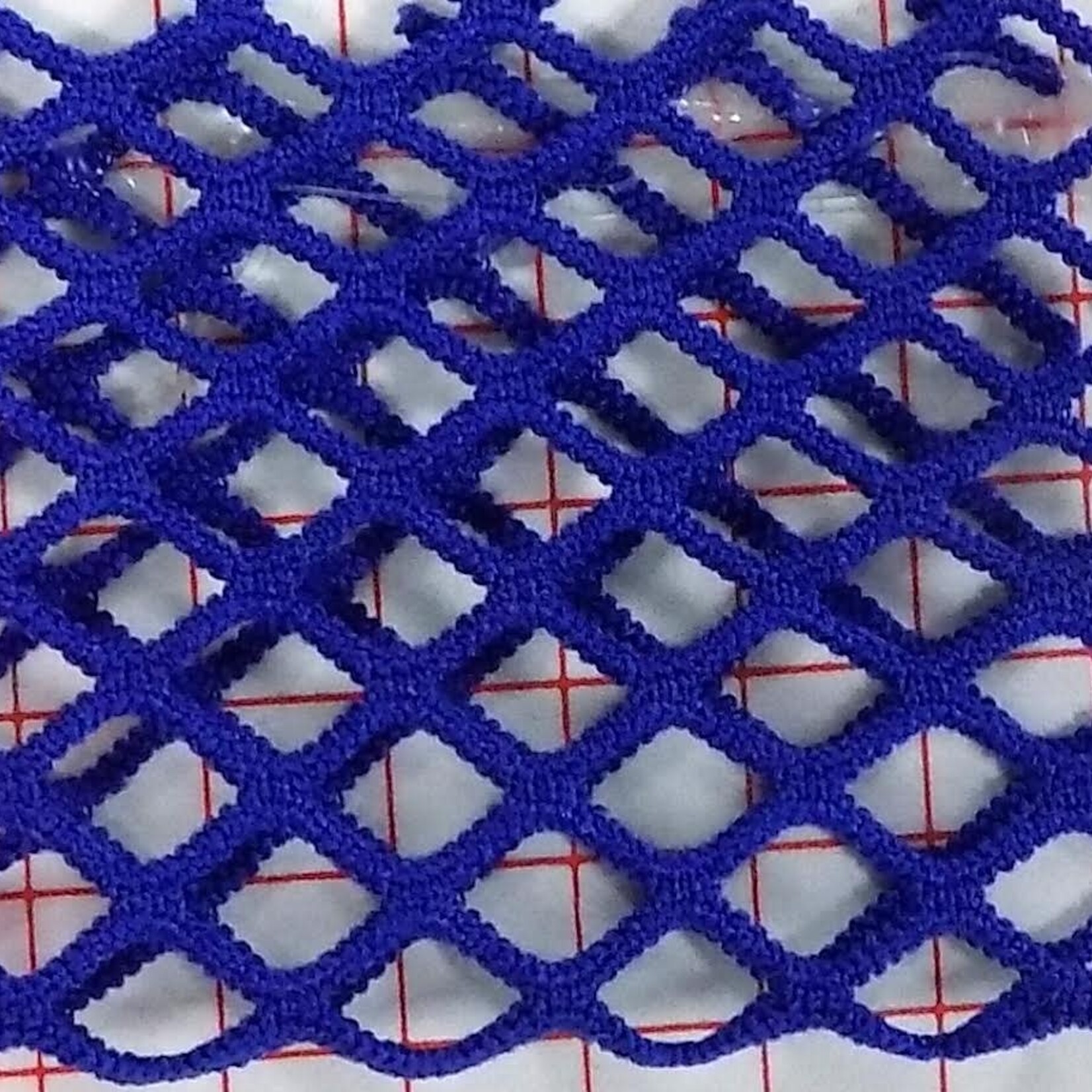 Diamond Fishnet Solid - Royal Blue