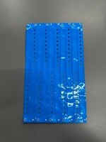 ID Wristbands Bands Plastic (Vinyl) 10 Inches  Neon Blue