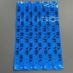 ID Wristbands Bands Plastic (Vinyl) 10 Inches  Neon Blue with Black VIP Print