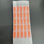 ID Wristbands Bands Tyvek (Paper) 3/4 Inch Dancing Disco Neon Orange
