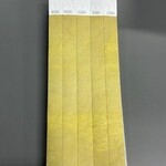 ID Wristbands Bands Tyvek (Paper) 3/4 Inch Gold