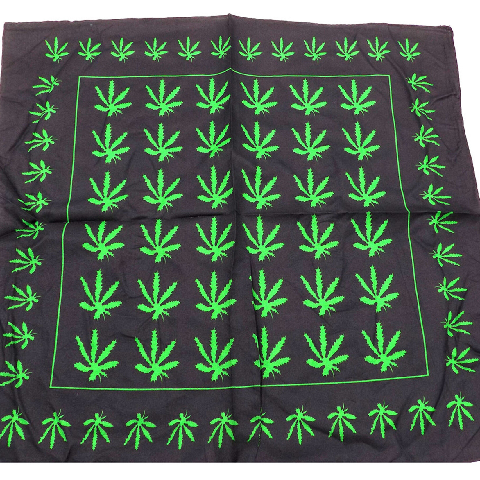 Bandana Patterned Small Ganja Leaf