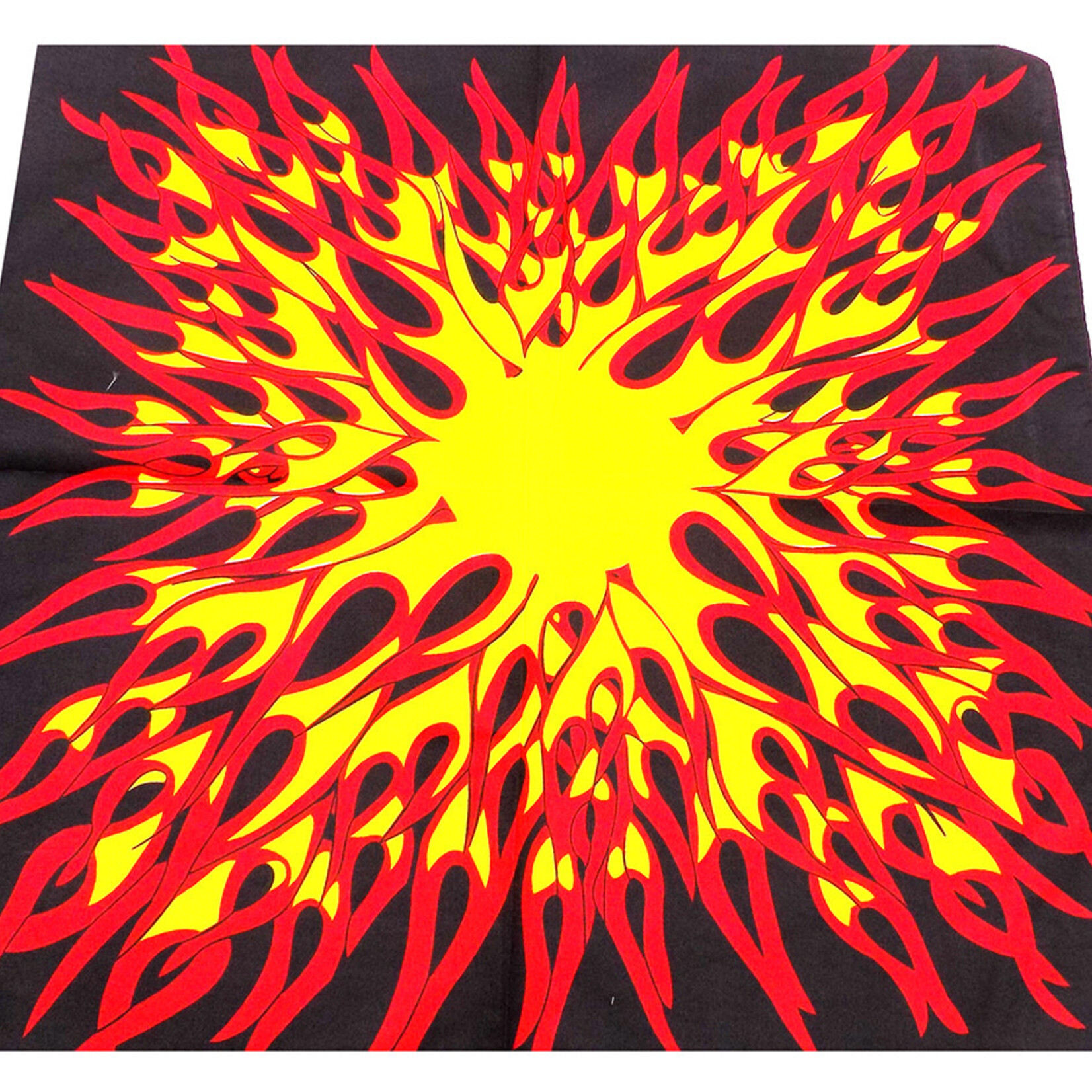 Bandana Patterned Flames -  Red and Yellow