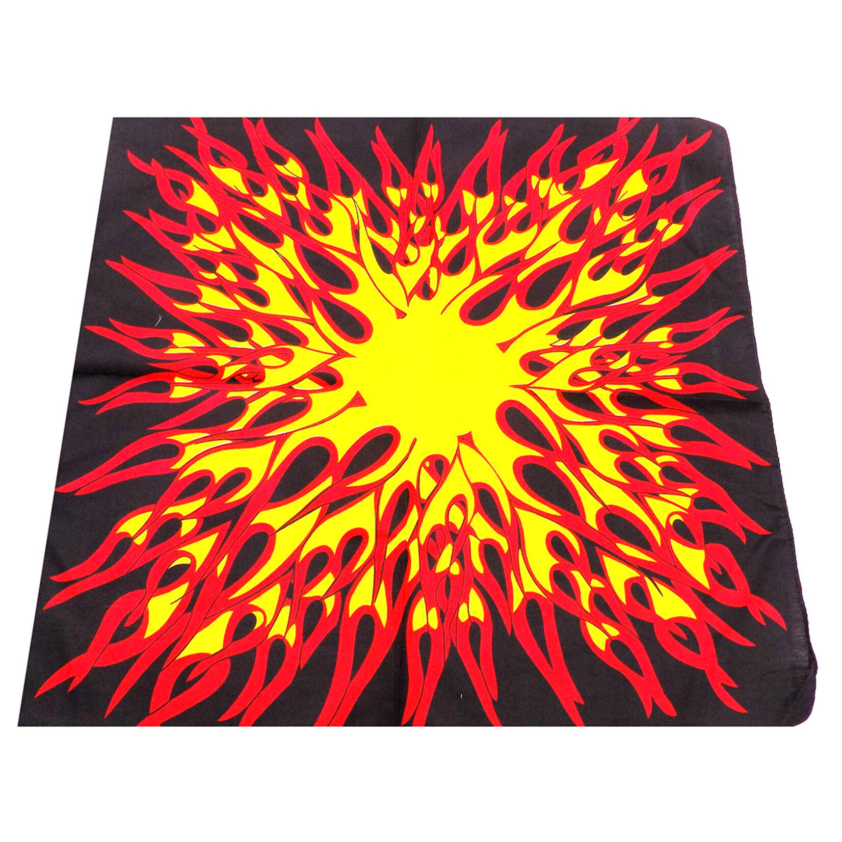 Bandana Patterned Flames -  Red and Yellow