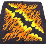 Bandana Patterned Flames - Yellow and Orange