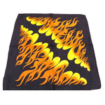 Bandana Patterned Flames - Yellow and Orange