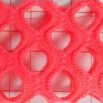 Polyester Spandex 4-Way Mesh - Coral