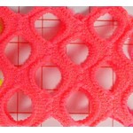 Polyester Spandex 4-Way Mesh - Coral