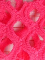 Polyester Spandex 4-Way Mesh - Neon Pink