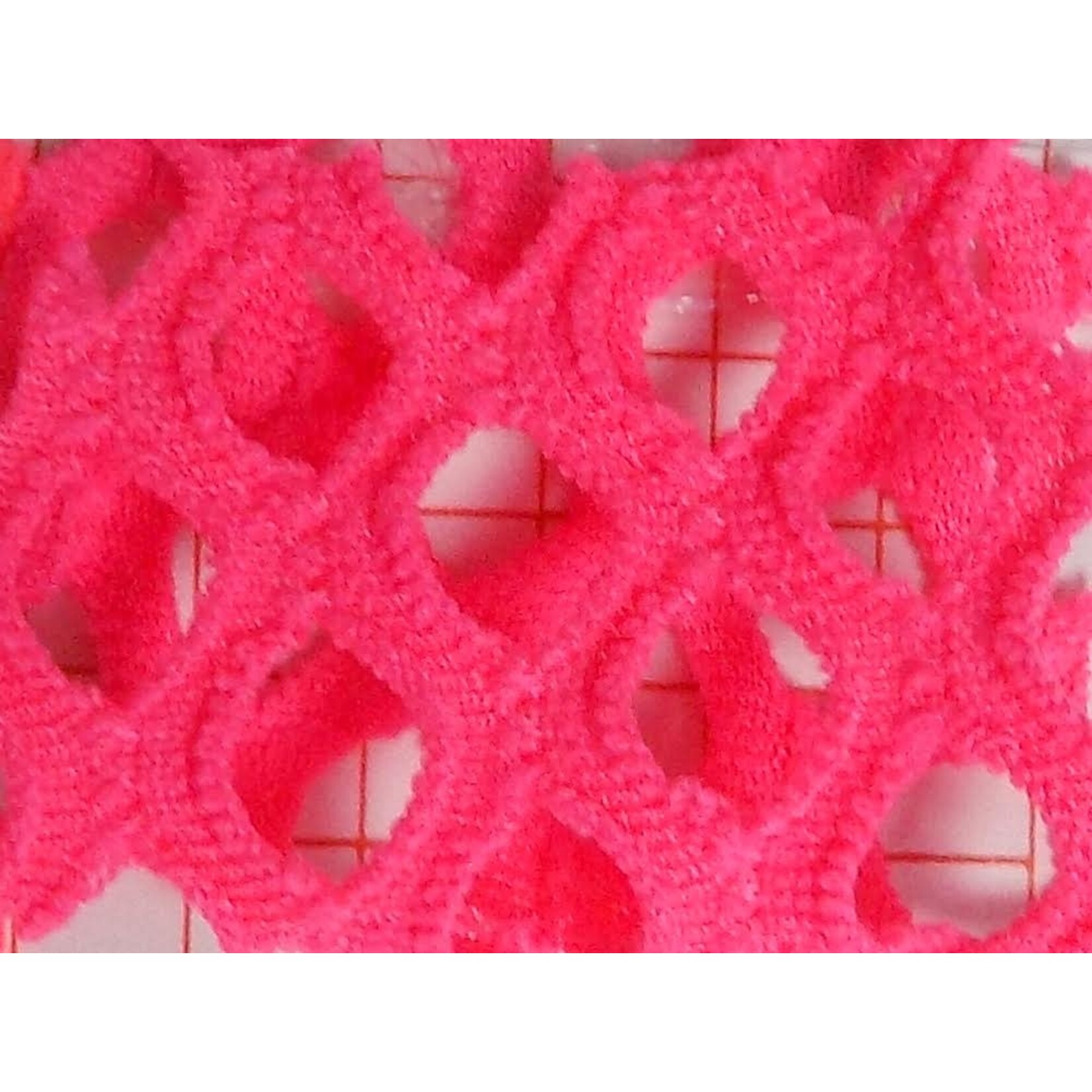 Polyester Spandex 4-Way Mesh - Neon Pink