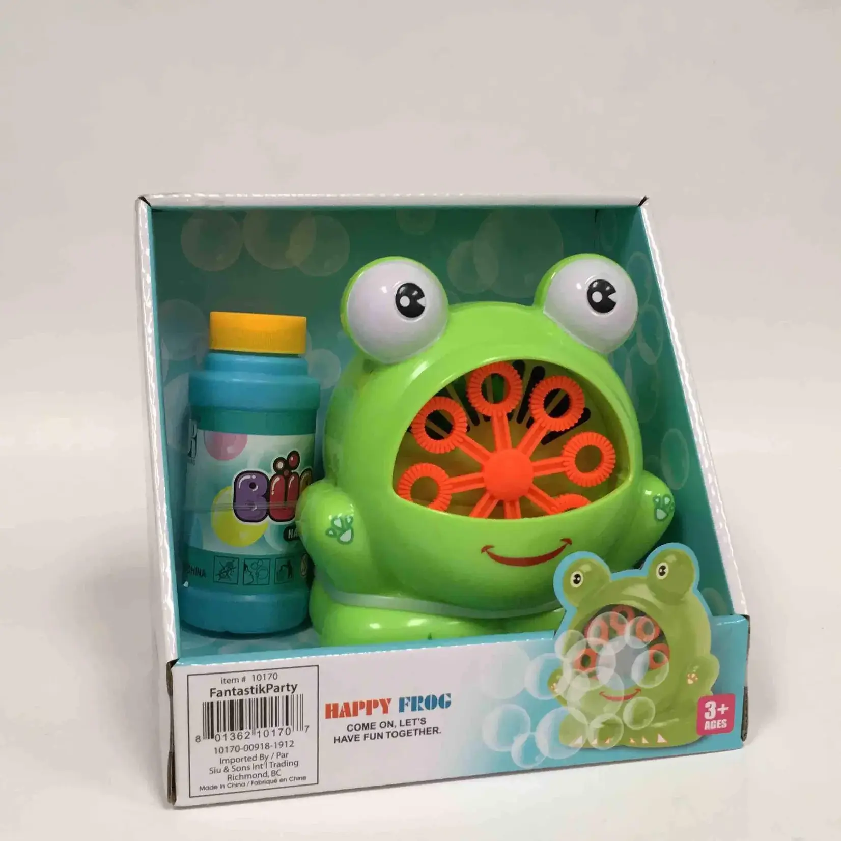B/O Bubble Machine With Bubble Solution
