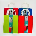 Kraft Favor Bags 4CT (8"x10") Assorted