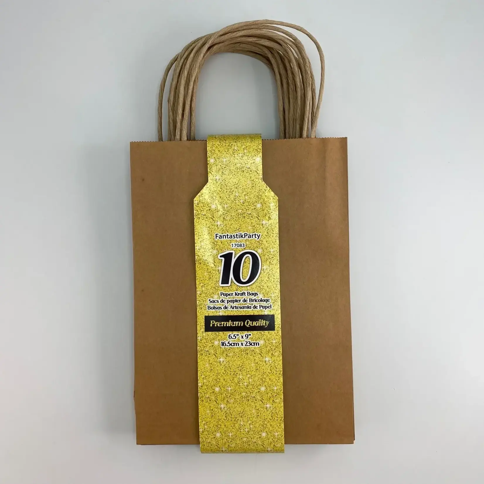 10CT Kraft Favor Bags Natural (6.5" x 9")