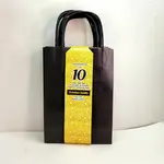 10CT Solid Color Favor Bag Black