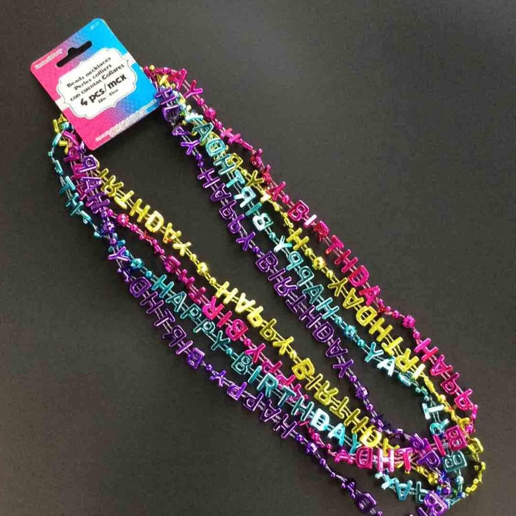 4 CT Metallic Happy Birthday 32" - Asst