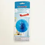 Decor Paper Tissue Fan 16 Inches Turquoise