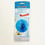 Decor Paper Tissue Fan 16" - Turquoise