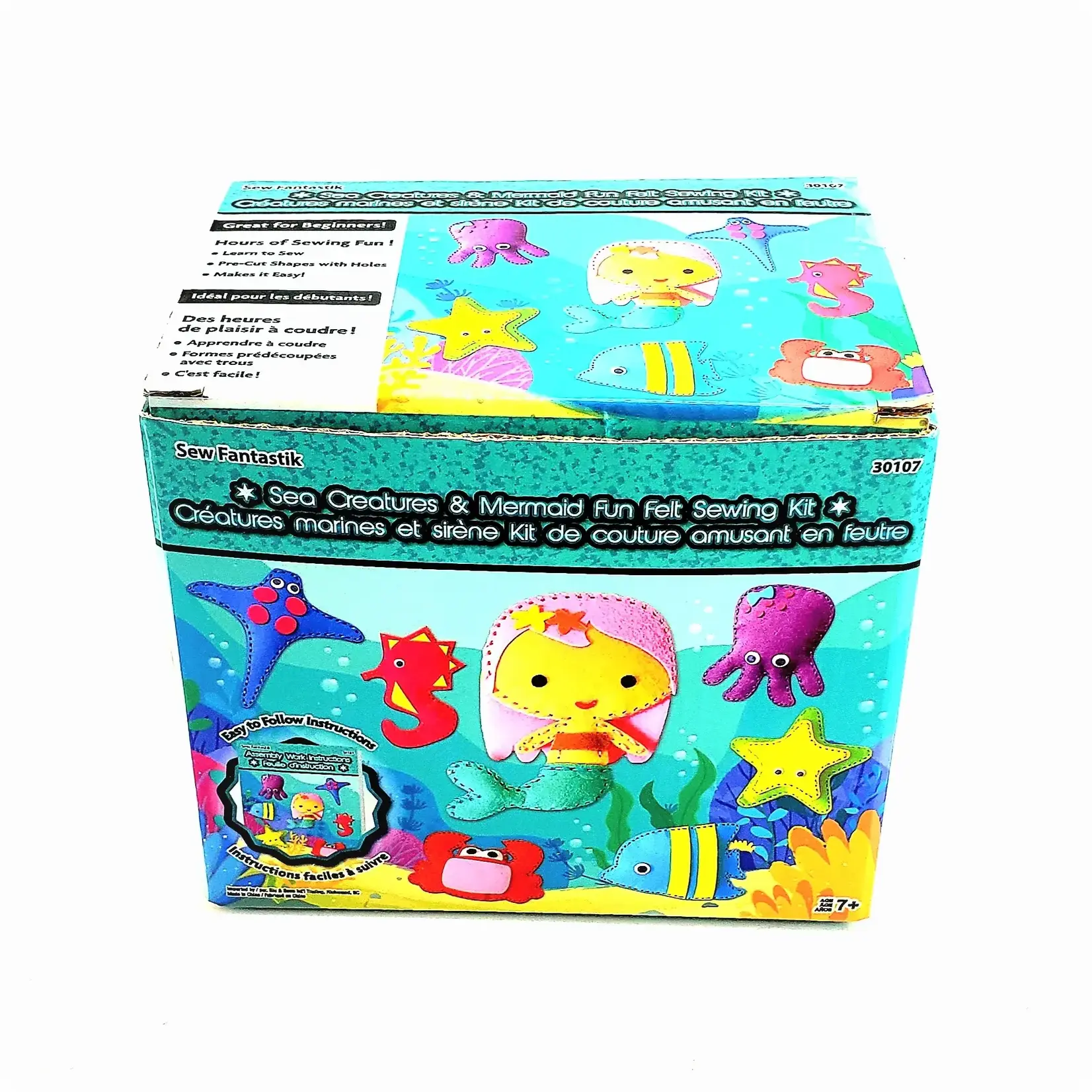 Sea Creatures & Mermaid Fun Felt Sewing Kit