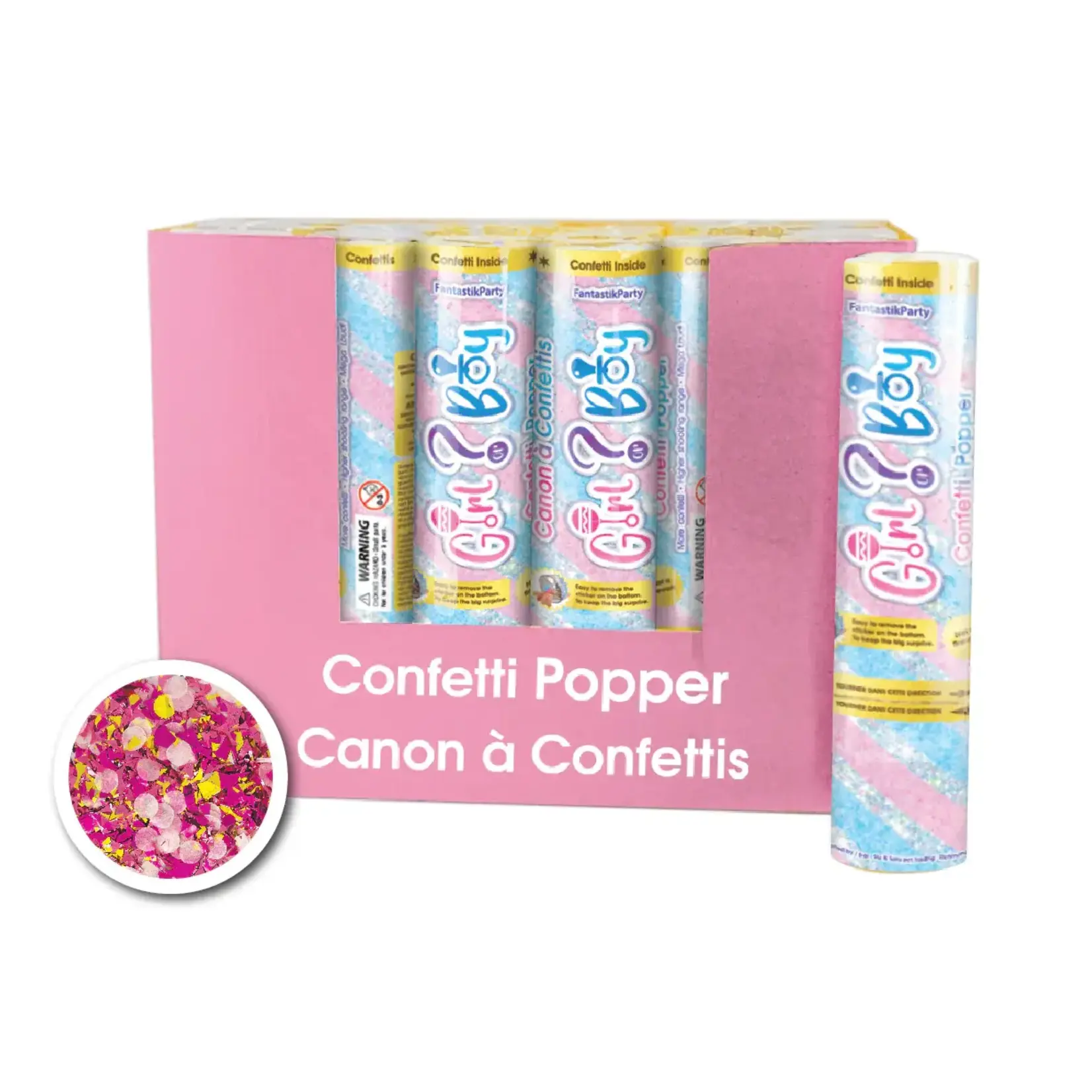 Gender Reveal Deluxe Popper - Girl