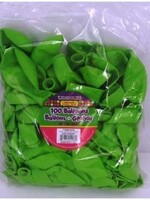 Color Fantastik Helium 12 Inch Bulk Balloons (100 pcs) Apple Green