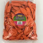 Color Fantastik Helium 12 Inch Bulk Balloons (100 pcs) Orange