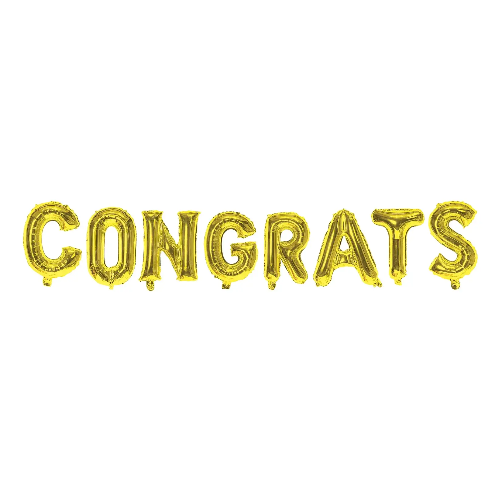 16" Congrats Foil Balloon Bunting - Gold