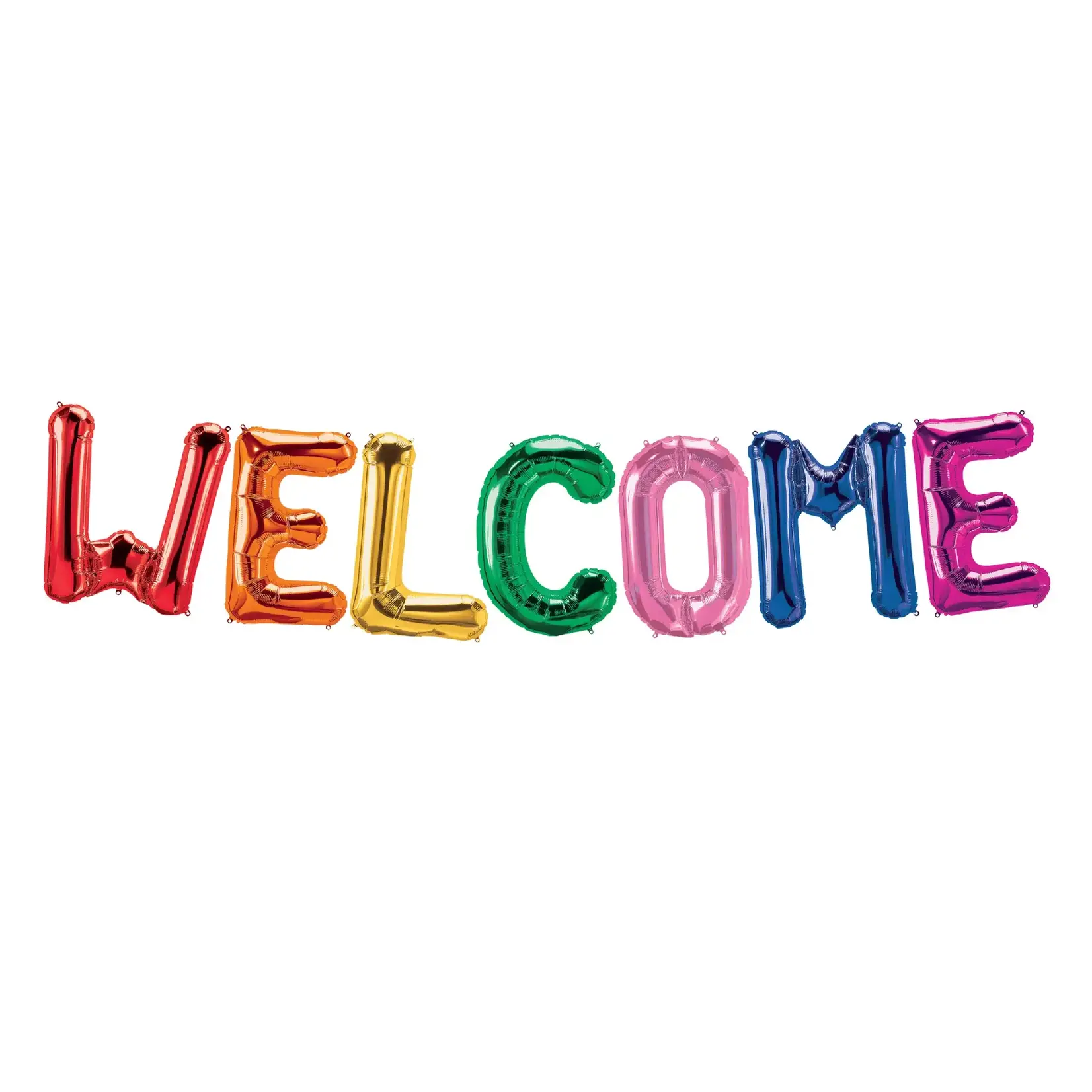 16" Welcome Foil Balloons Bunting Multi