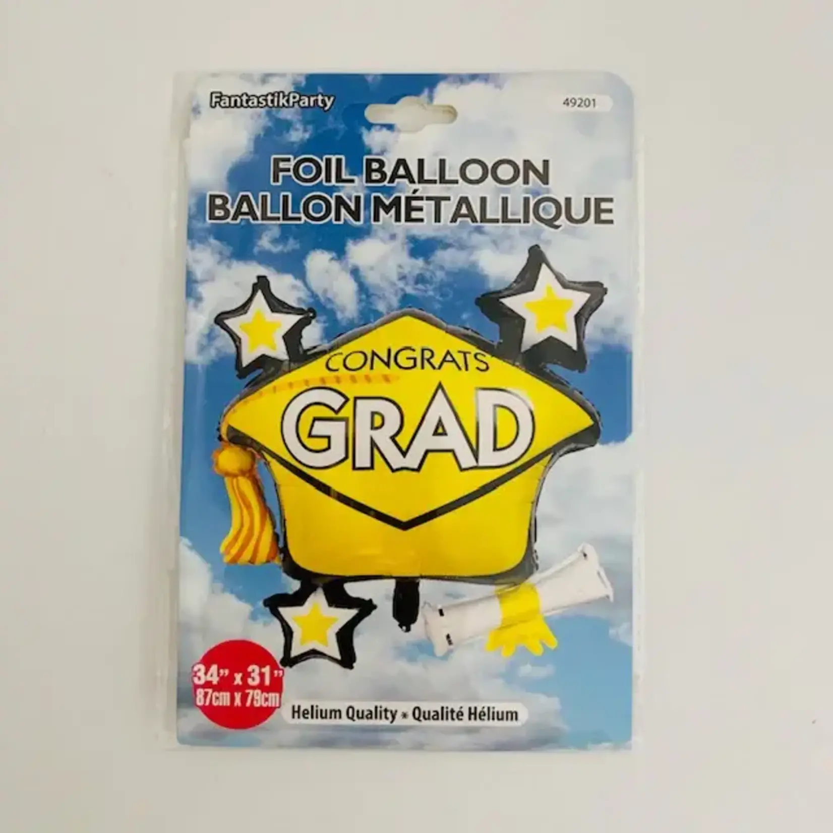 Giant Foil Balloon - Graduation 34"x31"