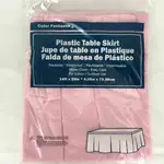 Plastic Table Skirt 14ft x 29Inch Pastel Pink