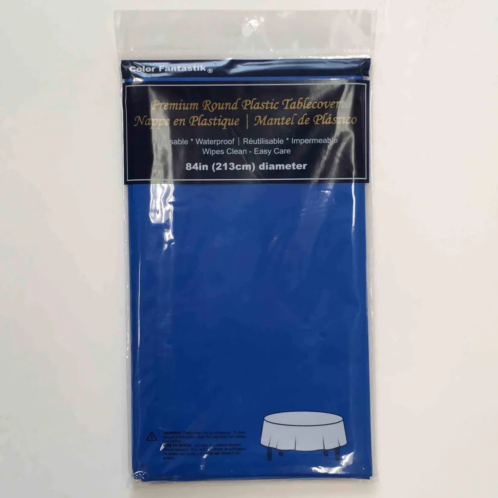 Vinyl Table Cover 84 Inch Round