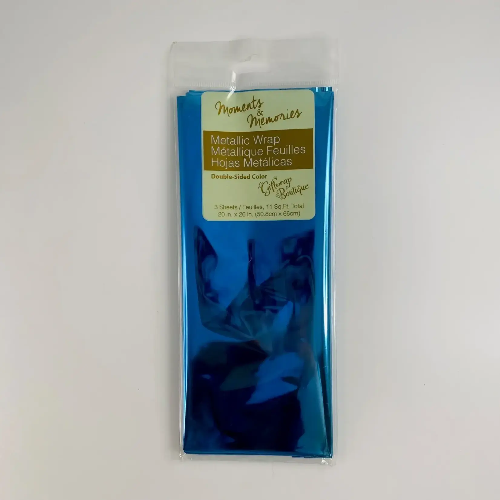 3CT 2 Sides Printed Metallic Tissue - Blue