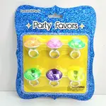 6Pcs Party Favors Diamond Ring