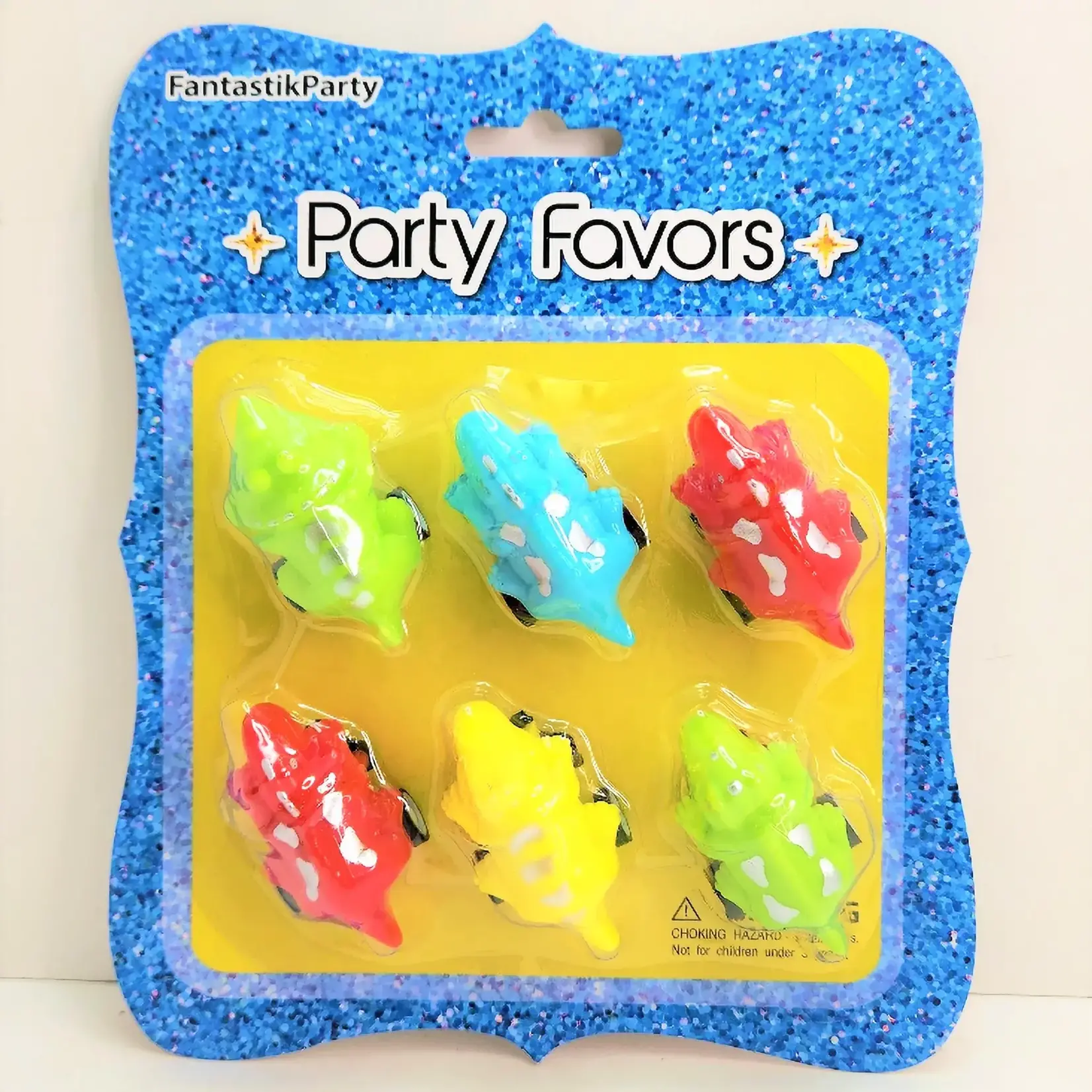 Fantastik Party 6CT Party Favors Pull Back Dinosaurs