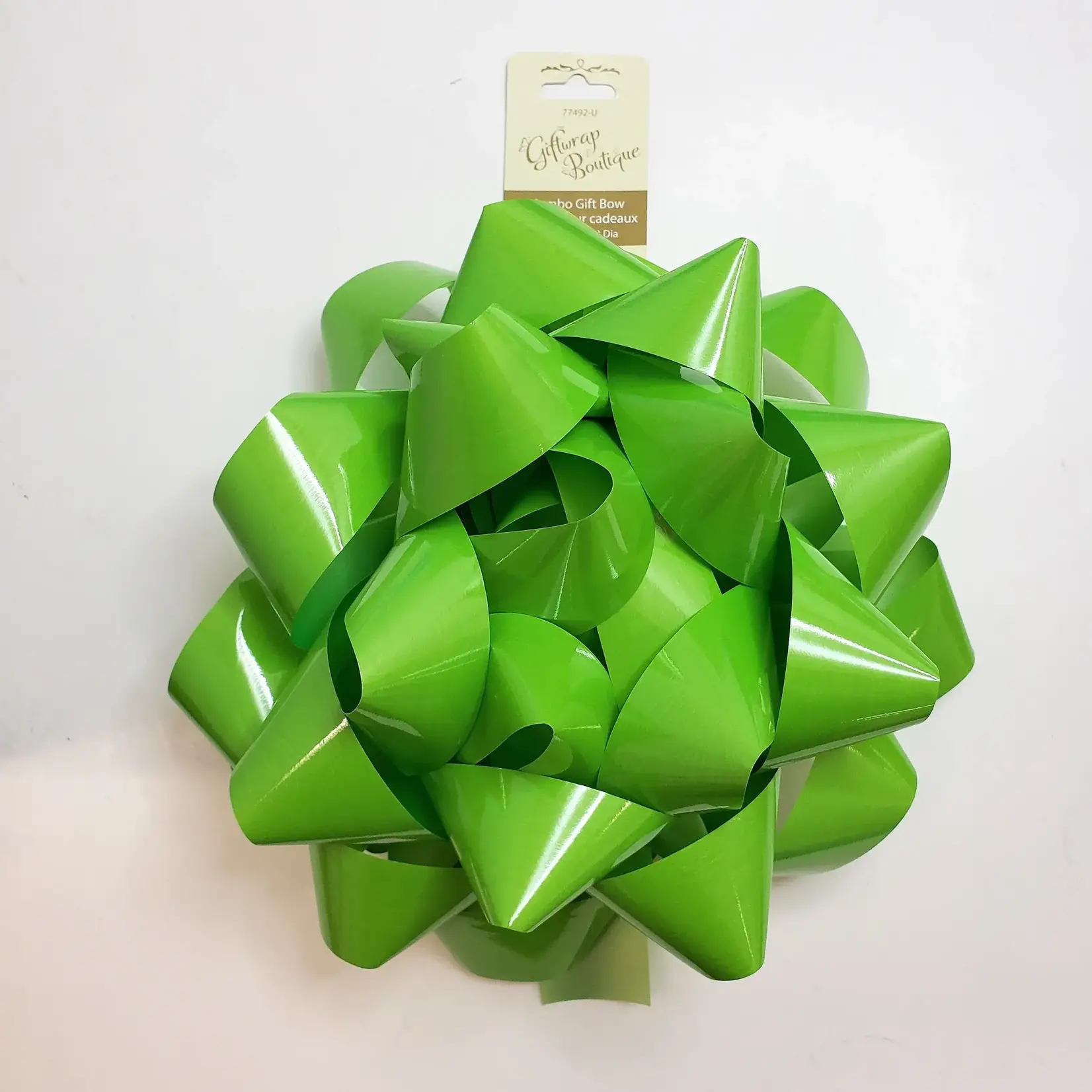 8" Jumbo Star Bow - Apple Green