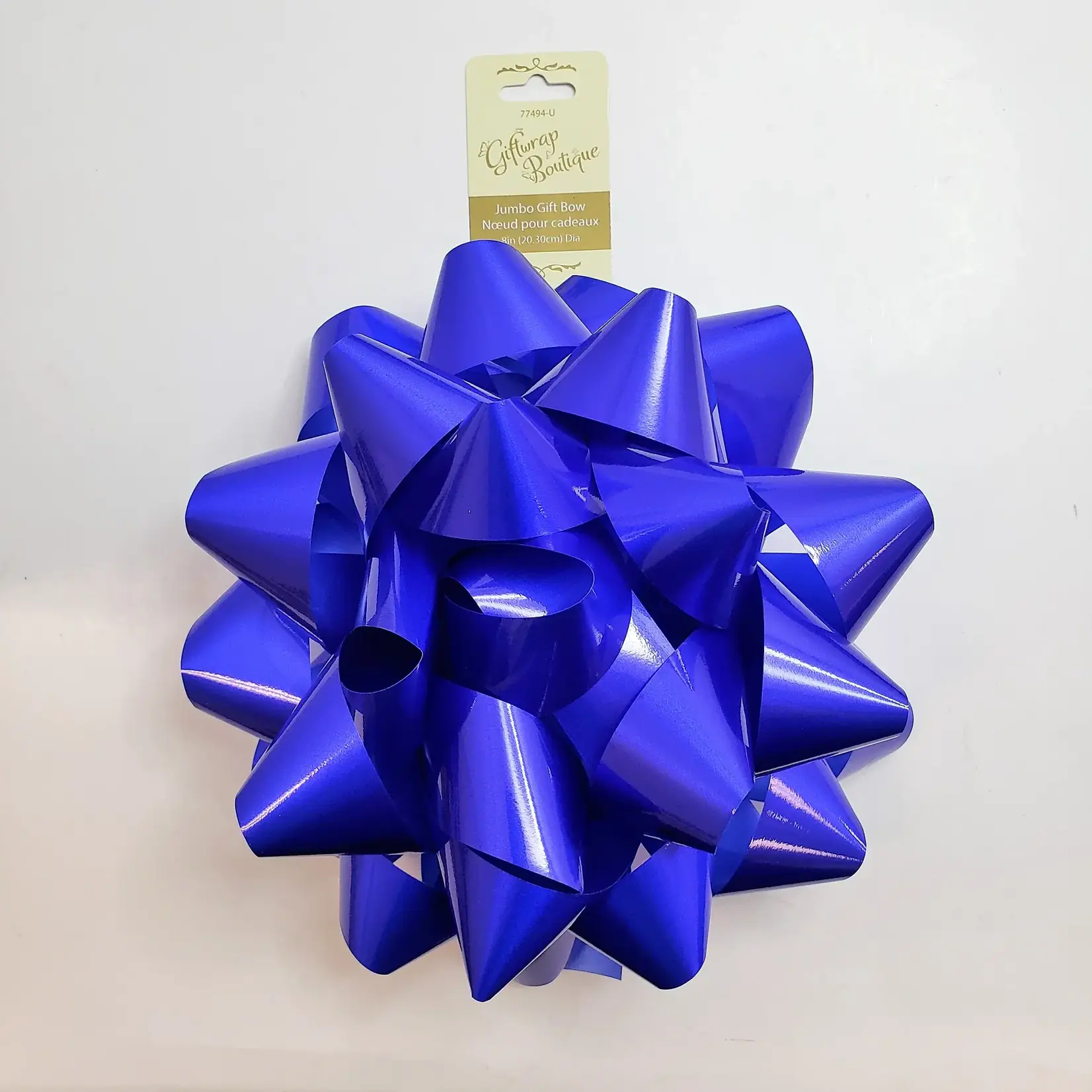 8" Jumbo Star Bow - Royal Blue