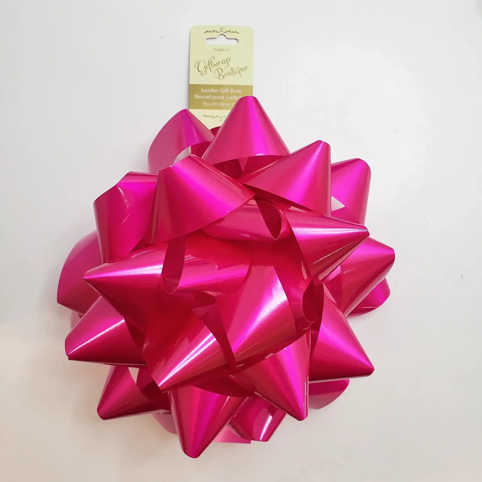 8" Jumbo Star Bow - Fuchsia