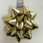 8" Jumbo Star Bow - Metallic Gold