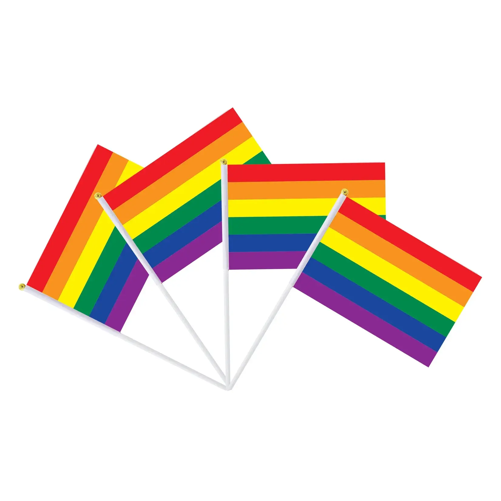 Rainbow Flag 4Pcs 5.5" x 8.25"
