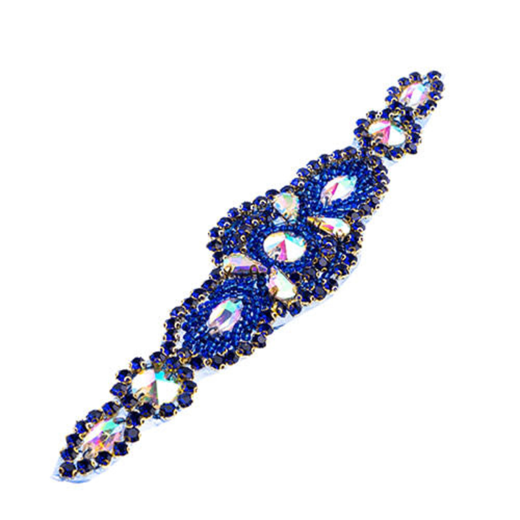Crystal Motif Eclipse 185x40mm Crystal AB/Royal Blue