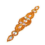 Crystal Motif Eclipse 185x40mm Crystal AB/Orange