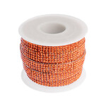 Glass Stone Trim Hot Fix 4 Rows 5M Hyacinth