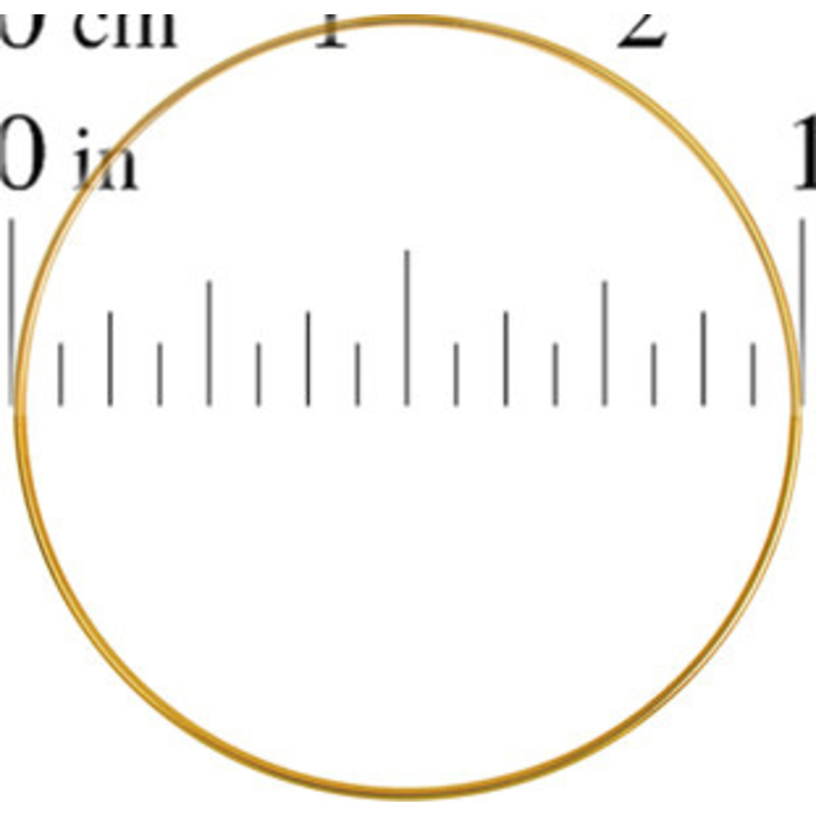 Metal Rings Brass 1 inch (100 pcs)