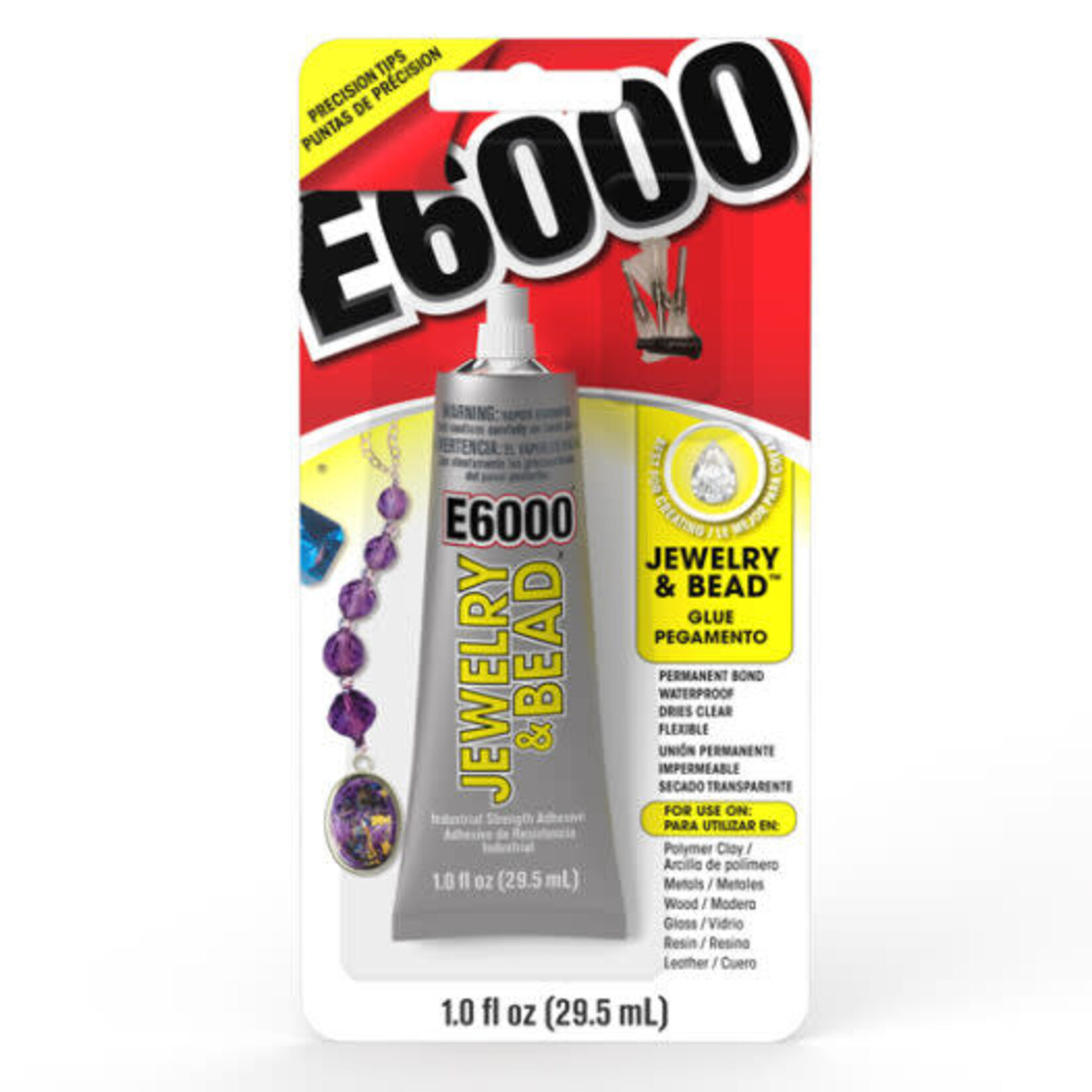 E6000 Clear Jewelry & Bead Adhesive (1 oz)