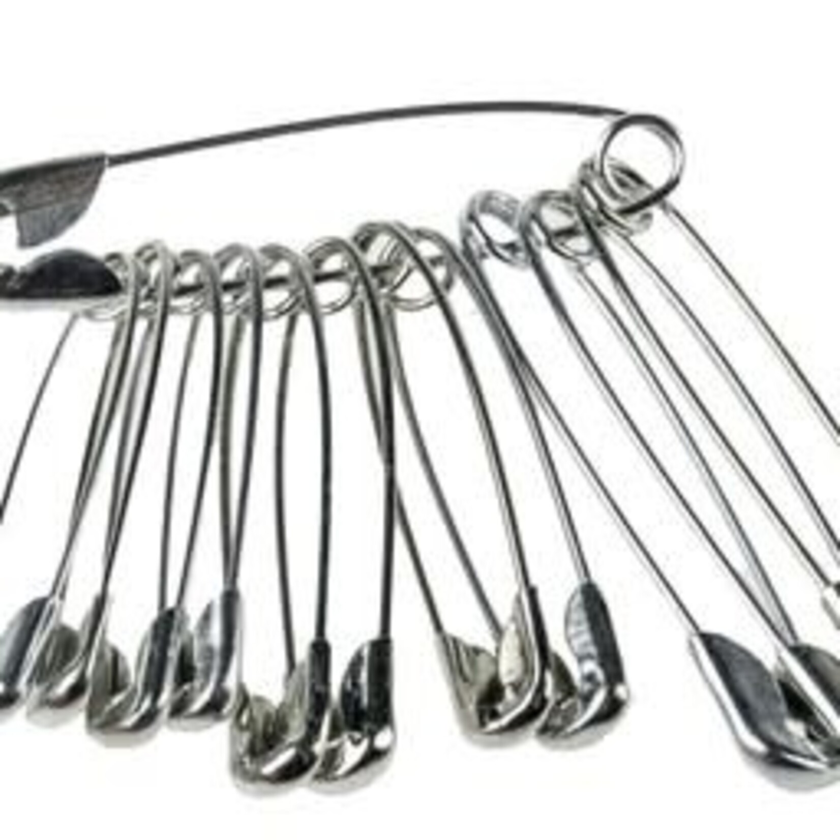 Safety Pins Silver Medium (1 Bundle)