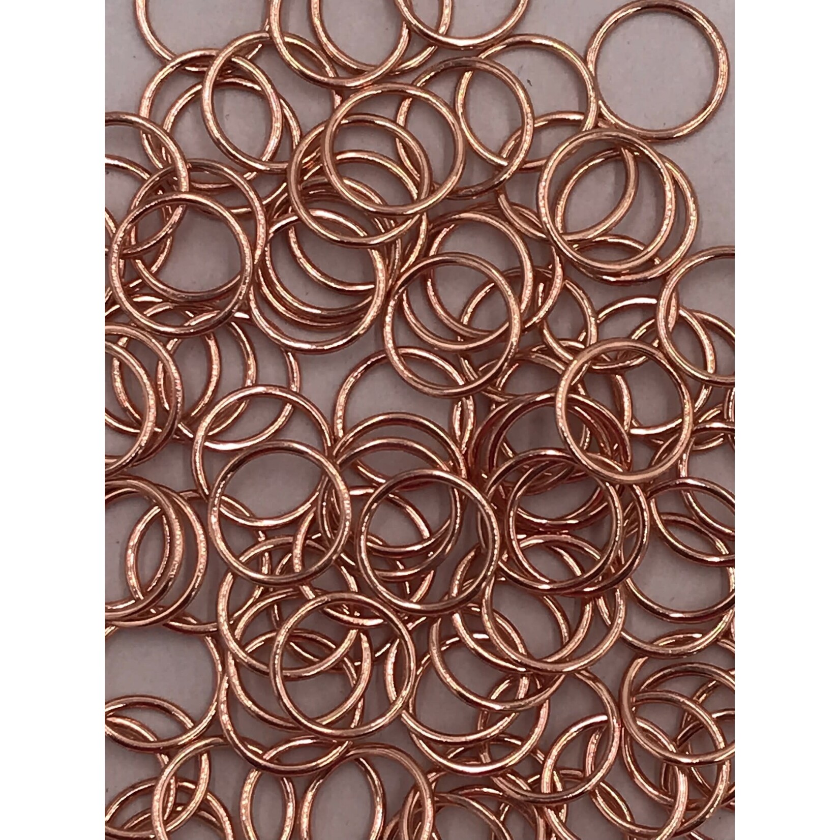 BRA O-RINGS (12MM)  1/2 INCH (100PCS/PACK) - ROSE GOLD