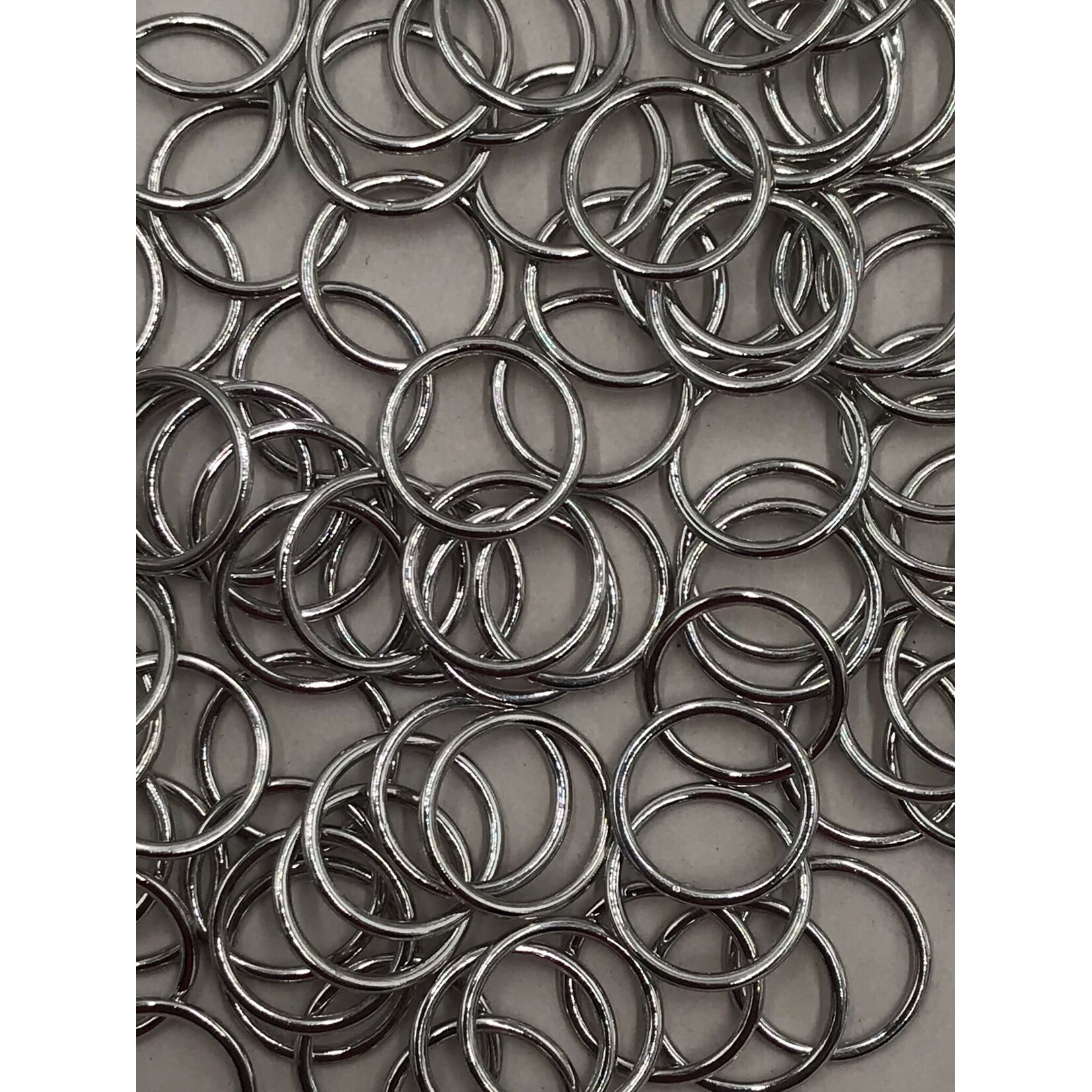 BRA O-RINGS (12MM)  1/2 INCH (50PCS/PACK) - SILVER