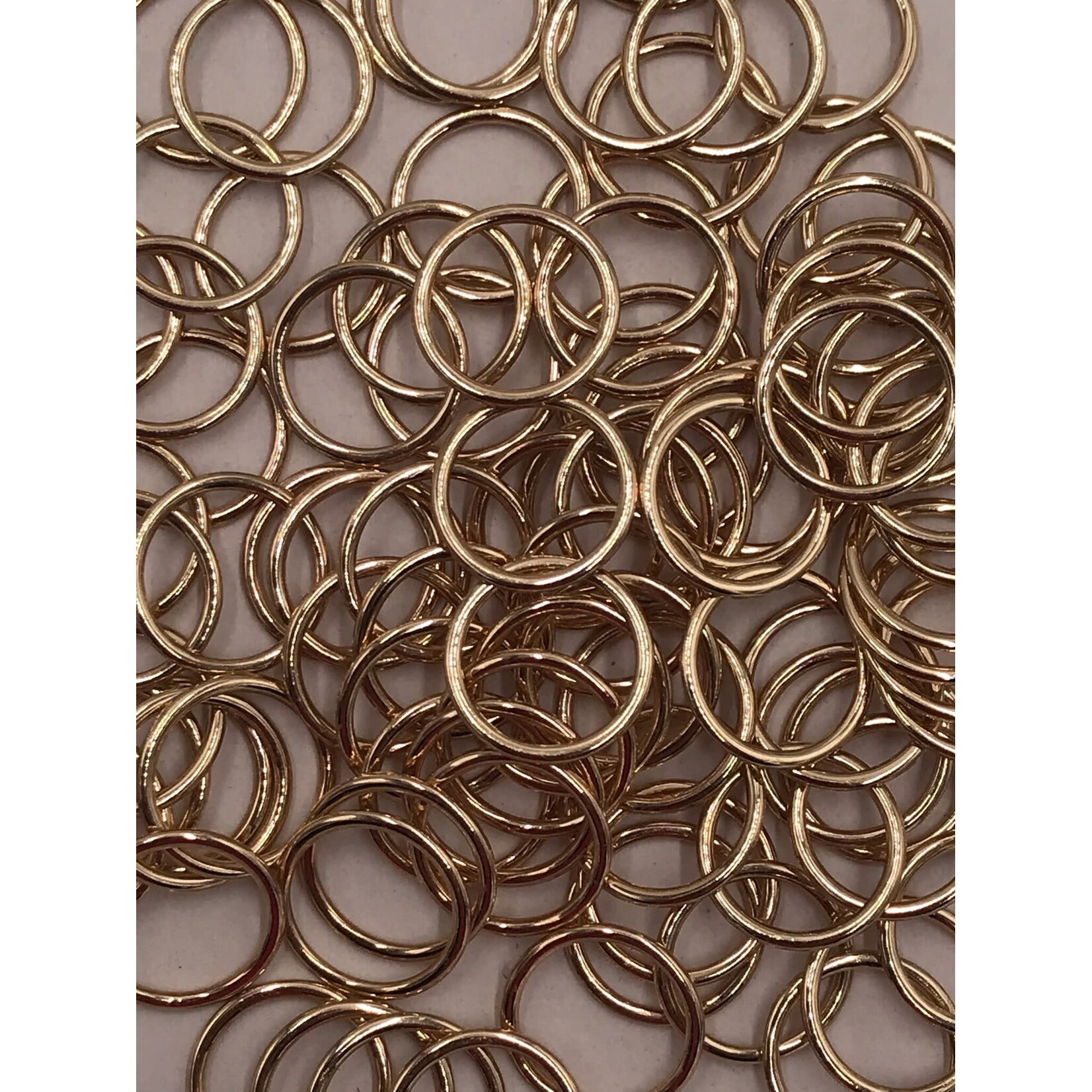 BRA O-RINGS (12MM) 1/2 INCH (100PCS/PACK) - GOLD