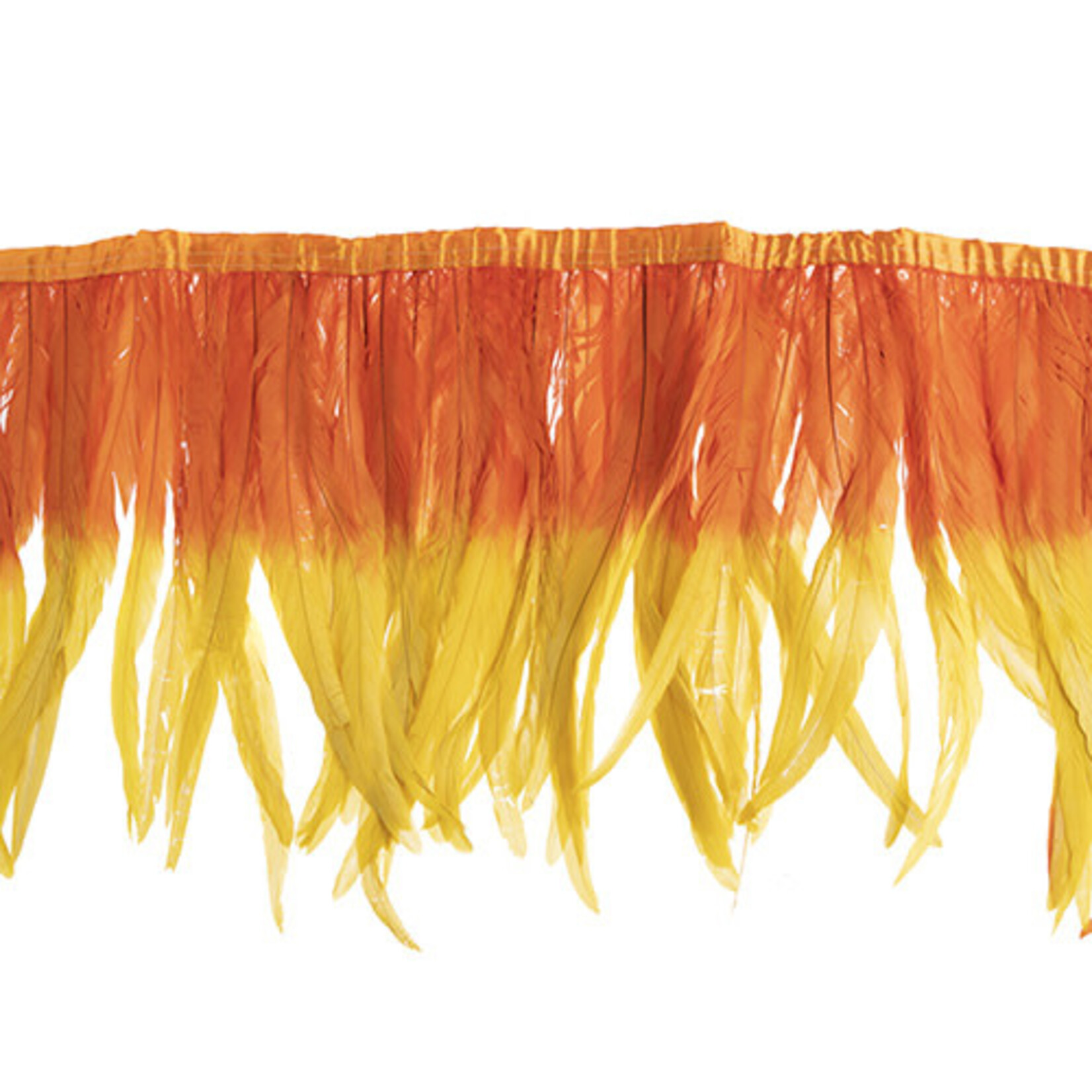 Coque Feathers Value 2 Tone 14 - 16 Inches Red Hot Rio