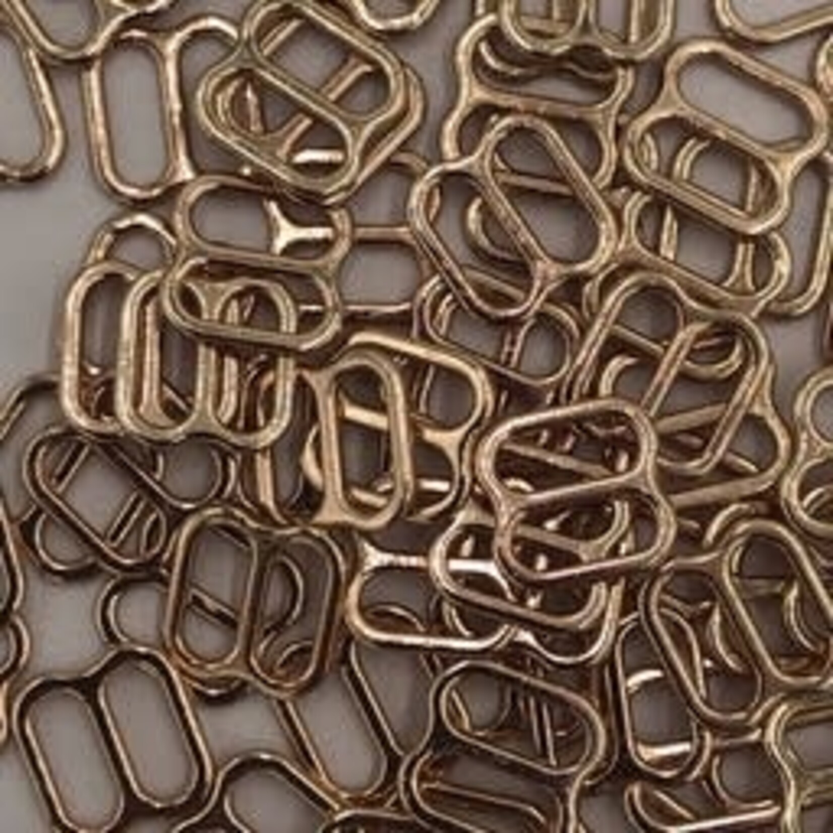 Bra Slider 5/16Inch (8mm) 100pcs/pk - Gold
